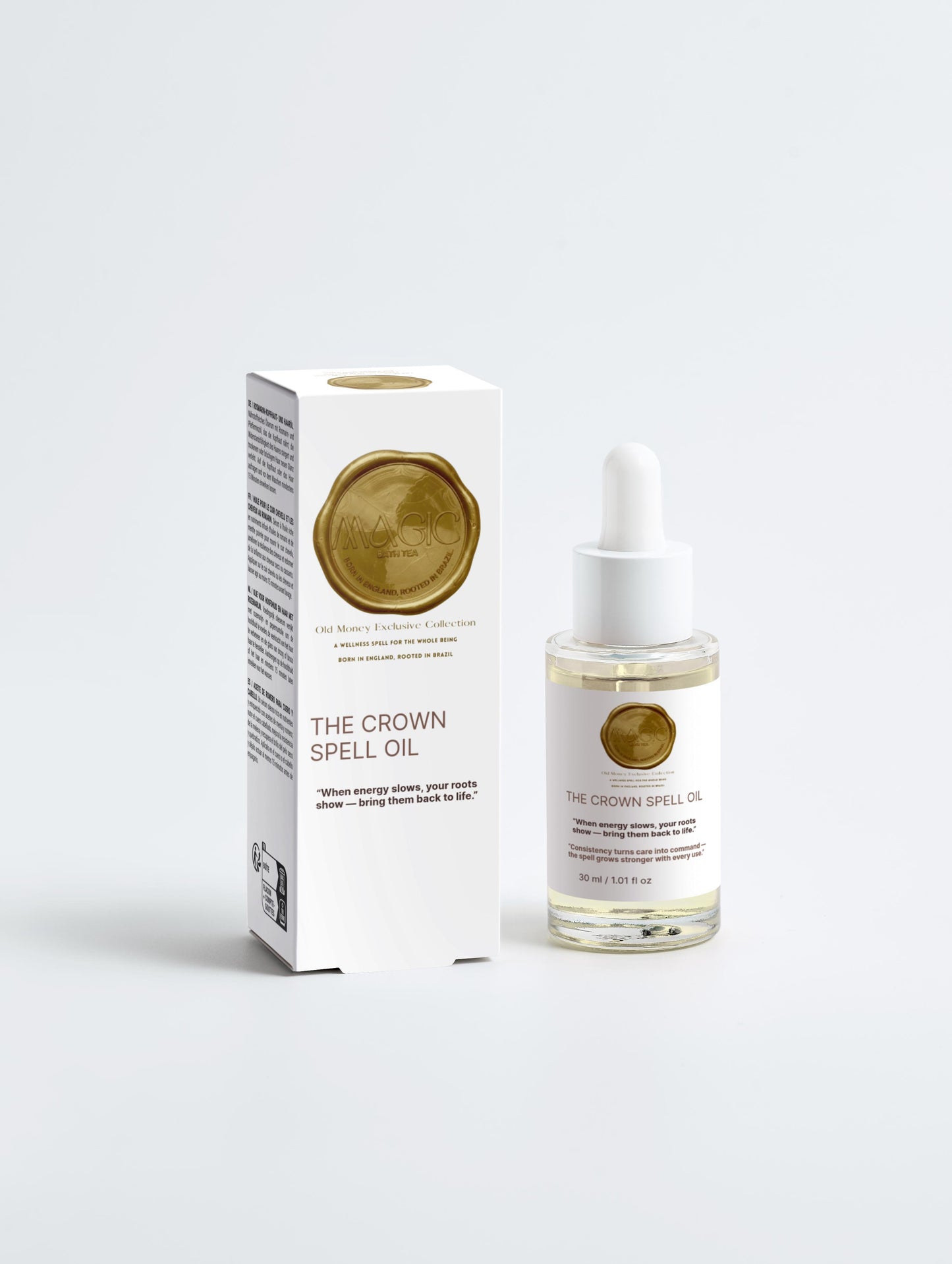 Óleo Crown Spell — Ritual capilar ancestral brasileiro para renovação